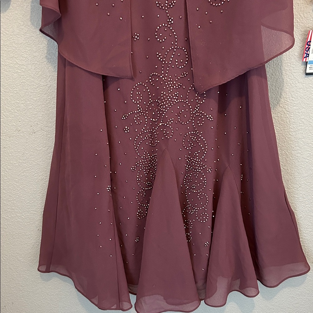 Elegant Lilac Dress with cover jacket size 20W NWT - Picture 3 of 12
